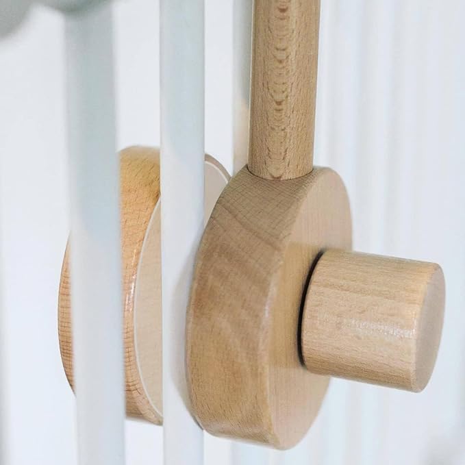 Baby Crib Mobile Arm Wooden Holder - Baby Mobile Hanger for Crib (31 inch, 100% Natural Beech Wood) Strong Anti Slip - Nursery Decor & Gift Accessories (Original)
