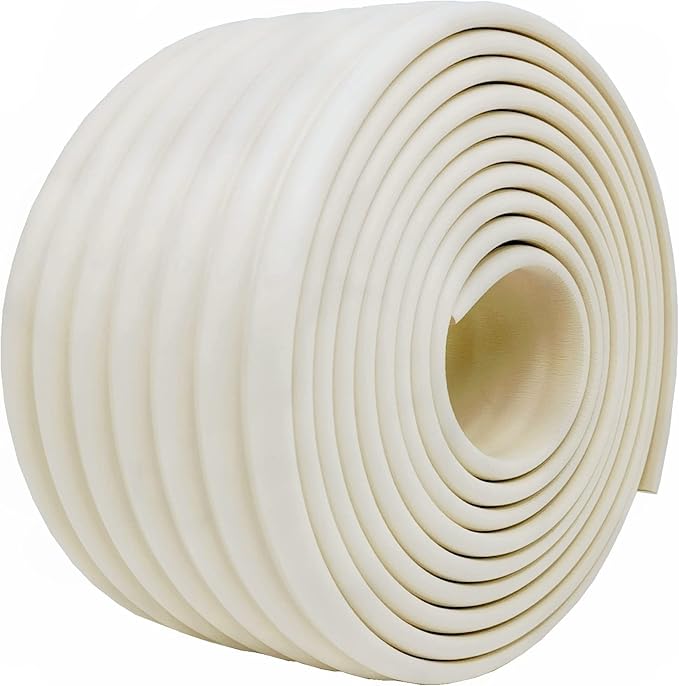 M2cbridge Multifunctional Edge and Corner Guard Coverage Baby Safety Bumper DIY (Rice White 13.1ft)