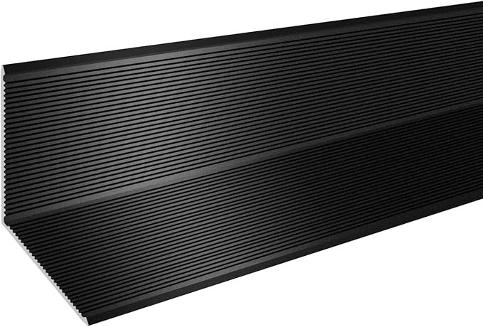 12PCS Aluminum Alloy Metal Corner Guards Black Wall Corner Protector 1.6" x 1.6" x 48" Wall Corner Protectors with 90° Angle, Corner Guards 19Ga / 0.9mm Thickness (4x4x120CM)