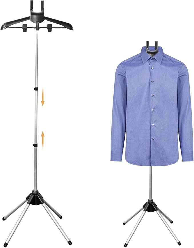 Adjustable Shirt Display Stand 32-63 Inch, Foldable Clothing Display Stand Mannequin Torso for Retail Vendors, Multi-Use Steamer Rack Stand for Clothes Garment (2)