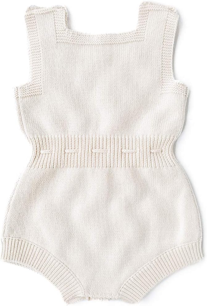Simplee kids Baby Girl Knit Romper Fall Sleeveless Pompoms Rompers Newborn Little Girl Overall Jumpsuit Outfits