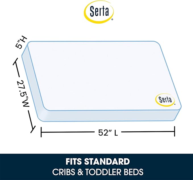Delta Children Interactive Wood Toddler Bed, Disney Minnie Mouse + Serta Perfect Slumber Dual Sided Recycled Fiber Core Toddler Mattress (Bundle)