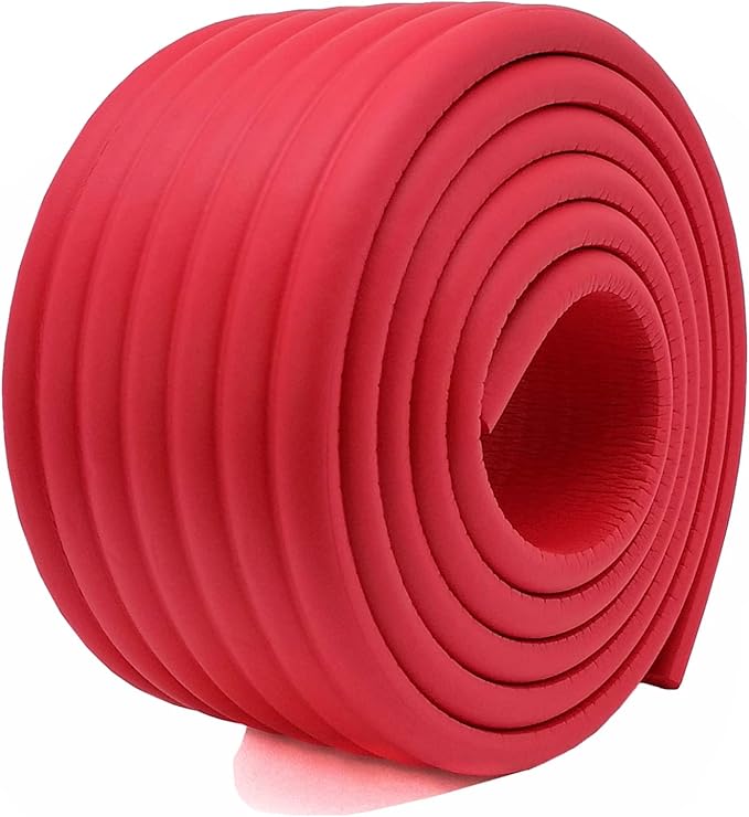 M2cbridge Multifunctional Edge and Corner Guard Coverage Baby Safety Bumper DIY 6.5 Ft (Red)