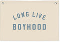 Boys Room Decor, Long Live Boyhood Banner, Baby Boy Shower Decorations, Linen Canvas Banner Wall Hanging Flag Decor for Toddler Boy Room Nursery Playroom 20x30