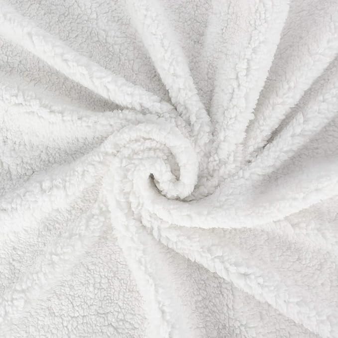 American Baby Company Heavenly Soft Chenille Sherpa Security Blanket, Gray, 14" X 14", Warm and Cozy for Boys and Girls