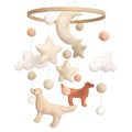 Dog Theme Baby Mobile, Mobile for Crib, Crib Mobile for Boys and Girls, Nursery Mobile for Bassinet, Pack and Play, Dog, Moon, Cloud, Star