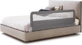 HONEY JOY Bed Rail for Toddlers, 59-in Extra Long, Portable Safety Bed Guardrail w/Double Safety Child Lock, Foldable Baby Bed Rail Guard, Fit King & Queen Full Twin Size Bed Mattress (1 Pack, Gray)