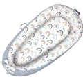 Baby Lounger Cover for Newborn 0-24 Months Soft Baby Nest Cover Organic Breathable Lounger Pillow for Newborn Infants Rainbow