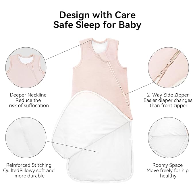 Rayon Made from Bamboo Sleep Sack 24-36 Months 1.0 Tog Ultra Soft Baby Wearable Blanket Toddler Sleep Sack 2t-3t for Babies Unisex 2-Way Zipper 3t Baby Sleeping Bag Extra Large Long XXL