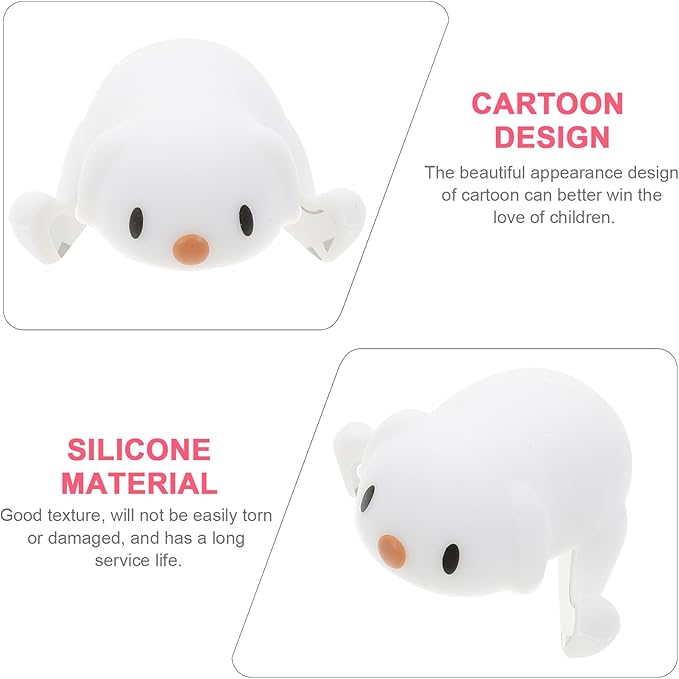 FRCOLOR 4pcs Corner Protectors Soft Silicone Dog Design Anti-Collision Furniture Guards for Table Edge Safety in Homes and Nurseries