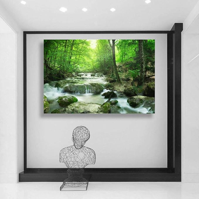 SIGNWIN-Canvas Wall Art-Sunshine in The Forest -Canvas Prints Home Artwork Decoration for Living Room,Bedroom - 12x18 inches