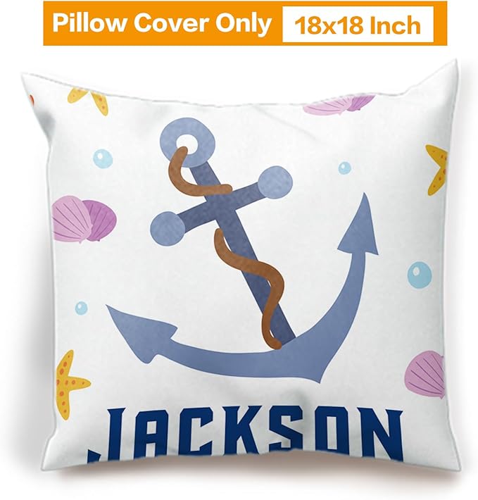 Custom Crib Bedding Set - Marine Animals Design Personalized Name Baby Nursery Bedding 3 Pcs Set - Chic Soft Blanket, Sheet, Pillowcase for Newborns Boys Girls Gifts Color19