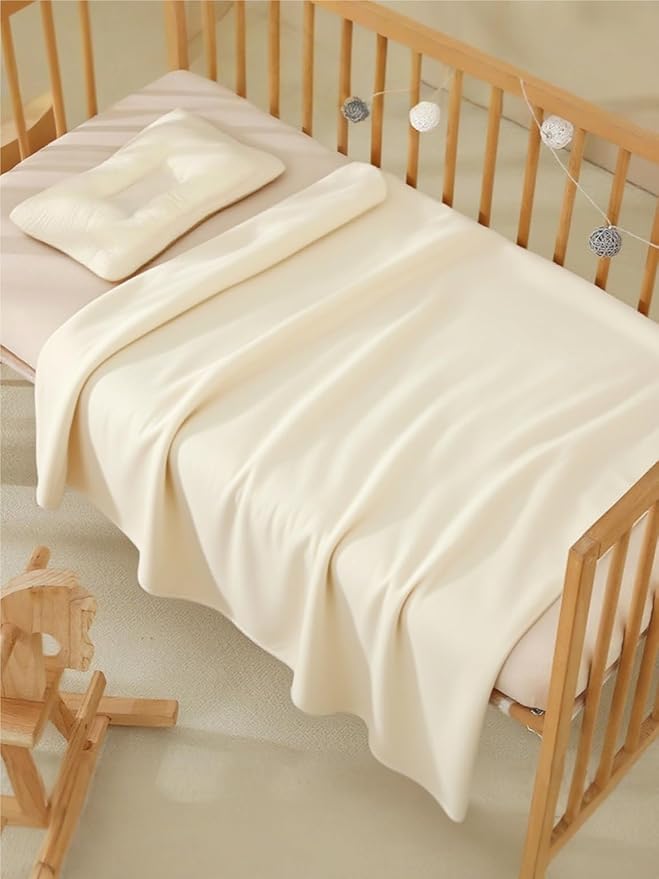 Organic 100% Cotton Multifunctional Blanket 40x40 Inches，Ultra-Soft for Baby & Home，Hypoallergenic, Machine Washable - for Travel, Nursery, Sofa & Camping