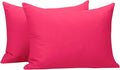 NTBAY Zippered Toddler Pillowcases Set of 2, 100% Brushed Microfiber 13x18 Pillowcases, Super Soft and Cozy Travel Kids Nursery Pillow Cases, 13x18 Inches, Magenta