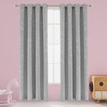 LORDTEX Dinosaur and Star Foil Print Blackout Curtains for Kids Room - Thermal Insulated Curtains Noise Reducing Window Drapes for Boys and Girls Bedroom, 52 x 95 Inch, Light Grey, Set of 2 Panels