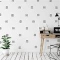120pcs Modern Line Wall Stickers Boho Nursery Kids Living Room Scandinavian Home Décor Self-Adhesive Murals Vinyo DIY Gift YT5037 (Grey)