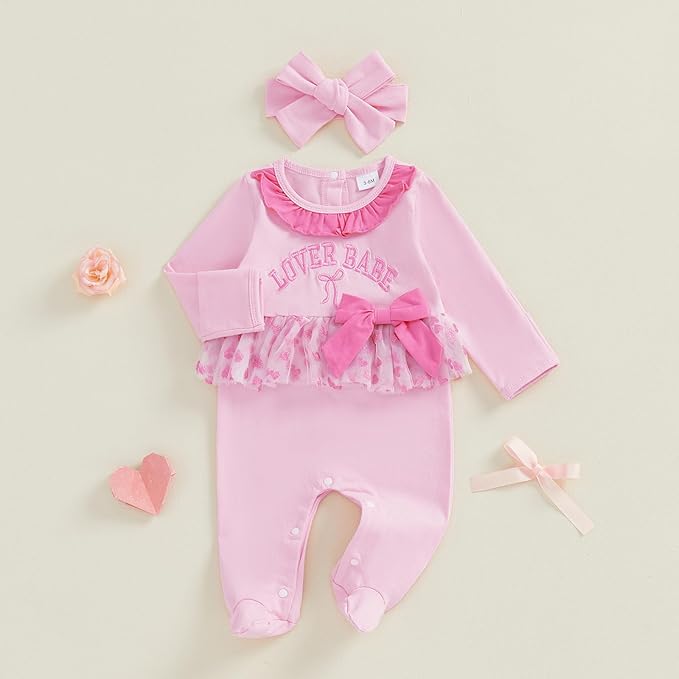 Twopumpkin My First Easter Outfit Baby Girl Newborn Bunny Onesie Ruffle Tulle Tutu Dress Romper Hooded Jumpsuit With Ear
