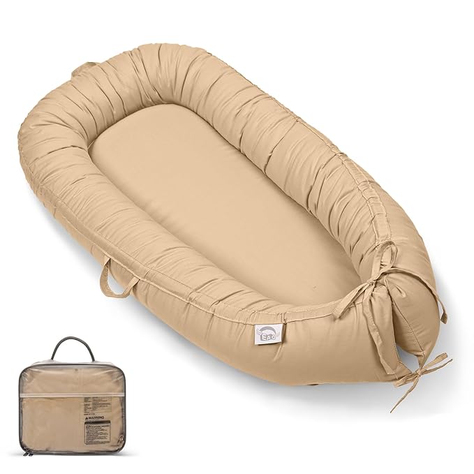 Baby Lounger, Infant Lounger for Newborn,Portable Baby Nest Cover Breathable & Soft, Newborn Essentials