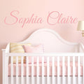 Decor Designs Decals Fancy Girls Personalized Custom Name Vinyl Wall Art Decal Sticker, Nursery Bedroom Baby Decor, Multiple Font and Color, (Multiple Size Choices) (Single Name, Without Initial)