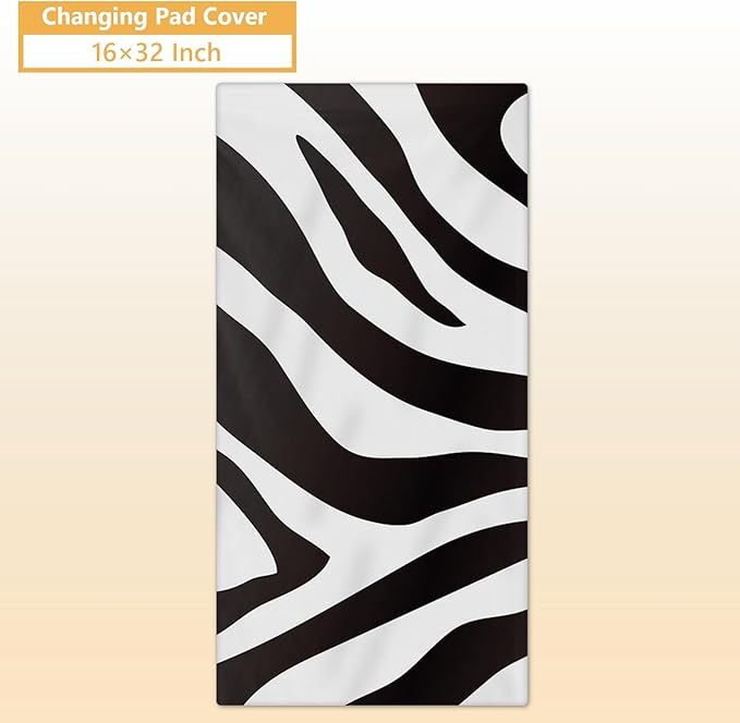 Personalized Baby Crib Bedding Set, 5 Pcs Custom Name Nursery Bedding Set, Striped Zebra Baby Bedding Set for Girls Boys, Double Layer Flannel Baby Crib Set, Toddlers Infants Customized Gifts