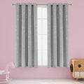 LORDTEX Dinosaur and Star Foil Print Blackout Curtains for Kids Room - Thermal Insulated Curtains Noise Reducing Window Drapes for Boys and Girls Bedroom, 52 x 45 Inch, Light Grey, Set of 2 Panels
