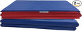 KinderMat, 5/8" Thick, 4-Section Rest Mat, 45" x 19" x 5/8", Red/Blue, Great for School, Daycare, Travel, and Home, Made in The USA