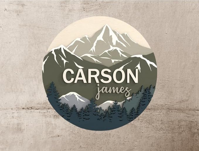 Personalized Name Sign for Kids Room - Custom Wood Sign Tree Custom Name Sign Baby Room Decor, Signs for Kids Room Wall Décor