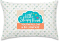 Little Sleepy Head Youth Pillow with Pillowcase 16x22, Jumbo Toddler Pillows, Hypoallergenic Pillowcase - Best Kids Pillows for Sleeping, Perfect Kids Travel Pillow (Hearts Sage)