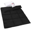 ZPECC Toddler Down Alternative Comforter, 39x47 Hypoallergenic Baby Blanket Quilt, Soft Breathable Lightweight All Season Kids Duvet Insert for Crib Stroller Cot Daycare, Black Stripe