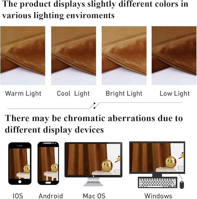 StangH Velvet Curtains 96 inches Long - Burnt Orange Holiday Home Decor Back Tab Blackout Privacy Assured Window Covering for Living Room Sliding Door, W52 x L96, 2 Panels