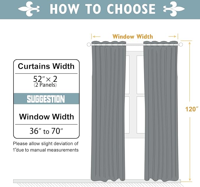 ChrisDowa Room Darkening Curtains 120 Inches Long 2 Panels Set for Living Room, Grommet Thermal Insulated Blackout Curtains for Bedroom (Pink, 52 x 120 Inch)