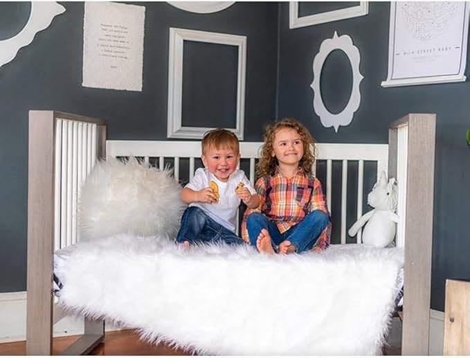 Box Pleated Crib Bed Skirt Premium 100% Cotton 800 Thread Count Nursery Crib Toddler Bedding Crib Bedskirt for Baby Boys or Baby Girls, (28" x 52") + 16" Drop Lenght - Light Blue Solid