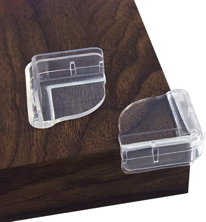 Matyz 16-Pack 1.6" Large Clear Corner Protectors - Dual Layer Buffer Structure Soft Table Corner Guards - Child Proof Furniture Corner Safety Bumpers - Up-Down Corner Cover Safety