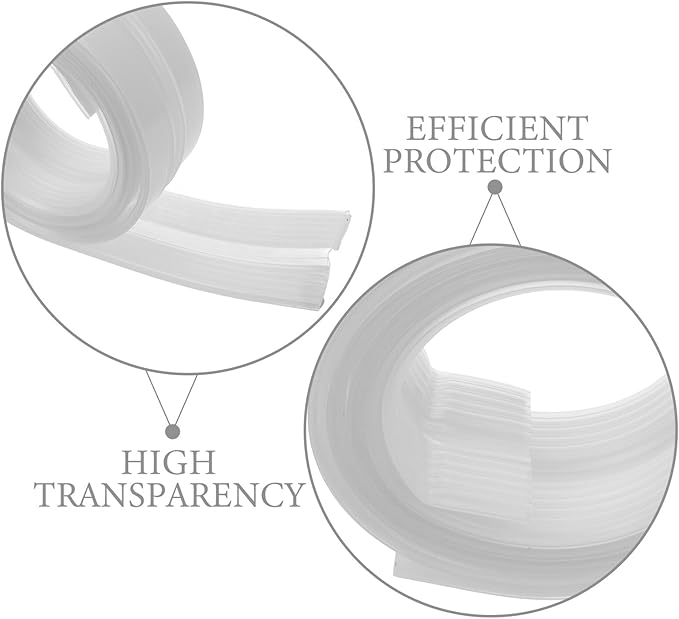 NOLITOY Transparent Proofing Edge Protector Guard Strip Safety Bumper for Table Desk Furniture Corners Anti-Collision Corner Guard Cut-to Home Nursery Protection