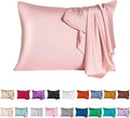 Mulberry Silk Pillowcase for Hair and Skin,Standard Size Cooling Silk Pillow Case with Hidden Zipper,Allergen Proof Dual Sides Soft Breathable Smooth Silk Pillow Cover for Women(Standard,Beige)