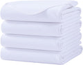 Washable Underpads, 34" x 72" (Pack of 4) Extra Heavy Absorbency ,100% Waterproof Mattress Protector,Flannel Cotton Underpads for Kids, Adults,Pets,Bed, Couch, Sofa, Floor,Home