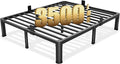 12 inch Queen Bed Frame with Round Corner Legs Mattress Slide Stopper,3500 lbs Heavy Duty Metal Platform,Steel Slats Support,No Box Spring Needed,Easy Assembly,Noise Free