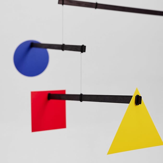 Bauhaus Hanging Mobile - 26 Inches - High Quality Beech Wood - Handmade in Denmark by Flensted
