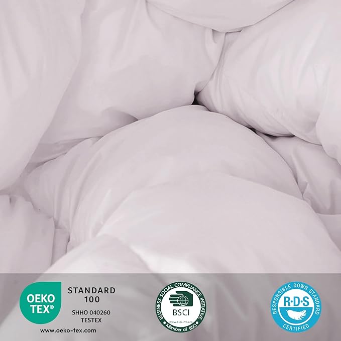 zzlamb Warm Baby Quilt Crib Comforter Small Duvet Insert, Toddler Down Comforter Kids Crib Blanket, Lightweight Soft Brushed Noiseless Shell Down Proof Machine Washable, Misty Grey 41x48in
