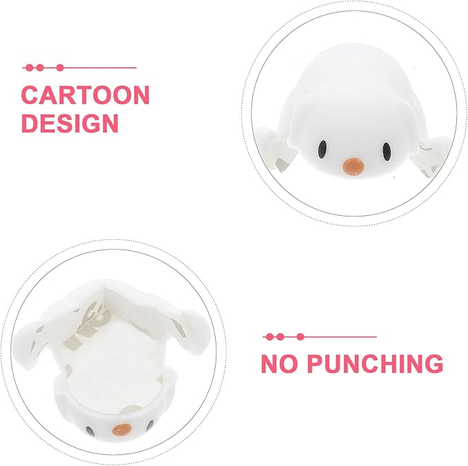 4pcs Safety Corner Protectors with Adorable Puppy Design Scratch-Resistant Silicone Furniture Guards for Table Edge Proofing White Cushions for Home and Nursery