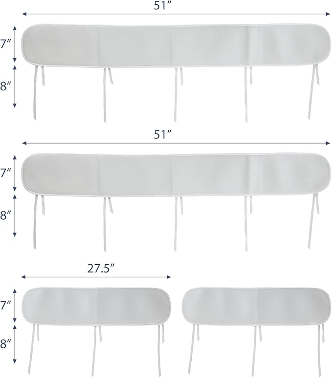 4 Pc Mesh Sets (Gray-4)