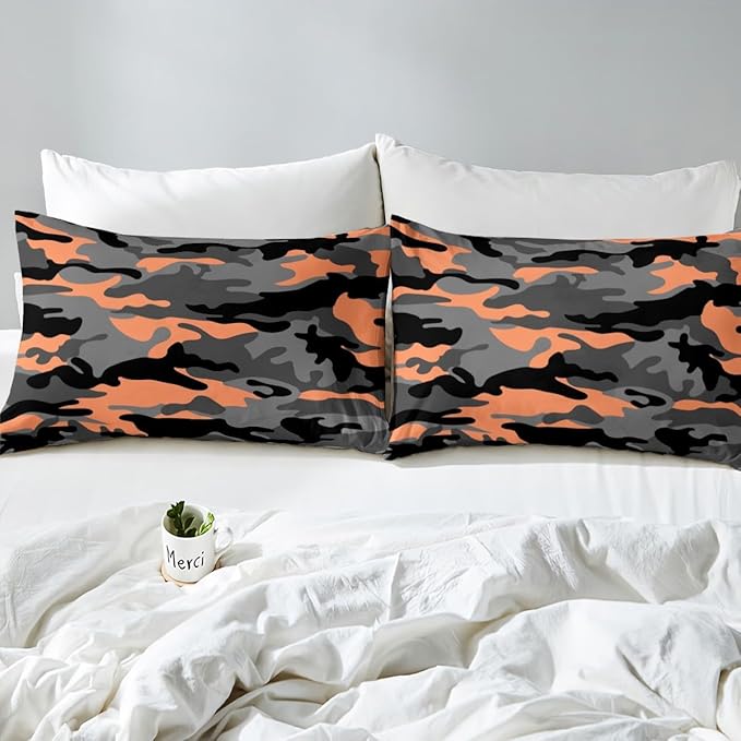 Feelyou Christmas Duvet Cover Boys Cartoon Cactus Xmas Theme Bedding Set for Kids Teens Ultra Soft Snowflake Comforter Cover Set New Year Bedspread Cover Room Decor Full Size Bedclothes Zipper