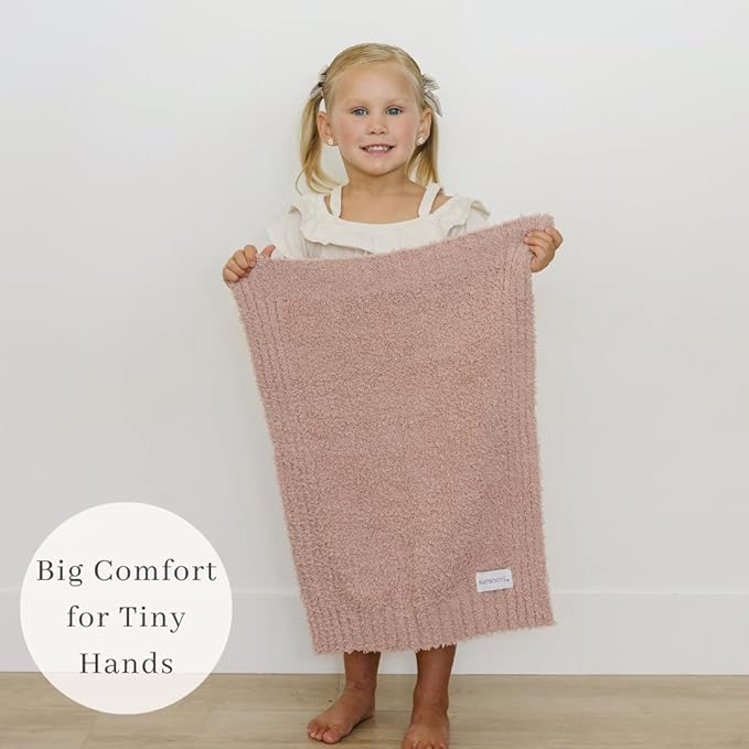 SARANONI Bamboni Baby Blanket | Luxury Plush Super Soft Blanket | Breathable Comfort Infant Baby Blankets for Boys & Girls | Pink, Mini - 15” x 20”