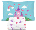 Sunny Side Up Magic Castle Toddler Sheet Set - 3 Piece Toddler Bedding Set Includes Pillow Cover - Super Soft Floral Butterfly Microfiber Sheets