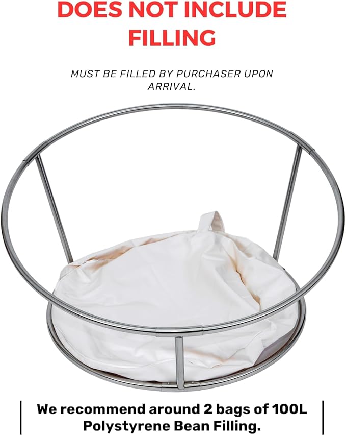 Travel Size Newborn Photography Beanbag 32” | Bean Filling Not Included | Professional Faux Leather Poser | Baby Photo Prop & Pose Pillow Shapable - Newborn Photography Props