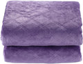 CREVENT Super Soft and Cozy Lightweight Fleece Baby Blankets for Boys and Girls/Kids/Infant/Newborns All Seasons(30"X40" Purple)