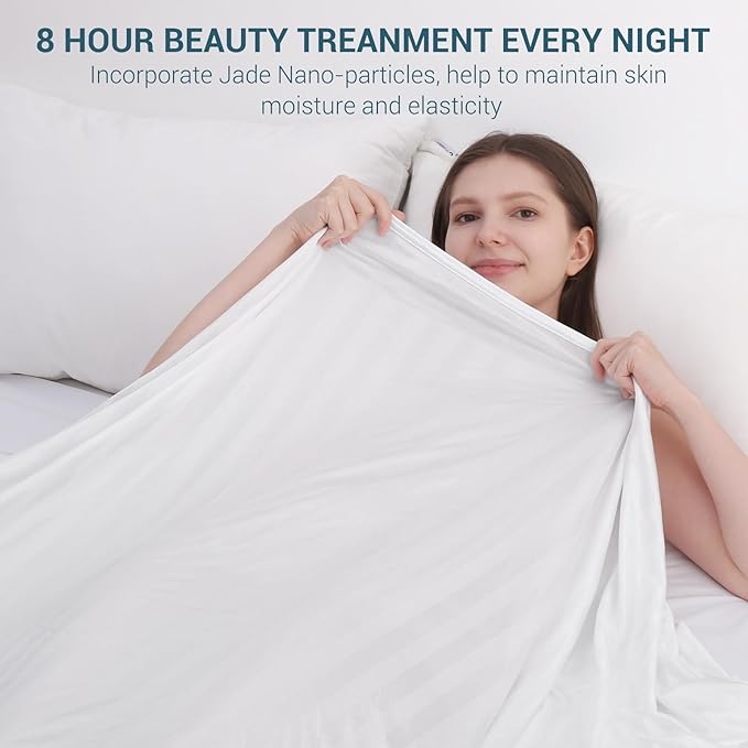 Elegear Revolutionary Cooling Blanket Queen, Absorbs Heat to Keep Body Cool for Night Sweats, Double Sided Arc-Chill3.0 Cool Fiber Q-Max>0.5, Lightweight Summer Cold Blankets Sleeping 79" x 86"