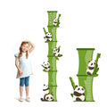 Personalized Name Growth Chart, Bamboo Panda Wooden Height Chart, Thick Height Measuring Board, Kids Height Tracker for Nursery Decor, Baby Boy Girl Measurement Ruler