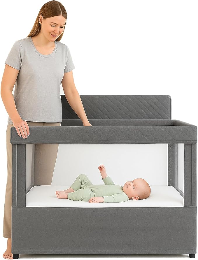 ORGANIC TEXTILES Organic Baby Mattress Topper with Organic Cotton Removable Cover - GOLS/GOTS Certified - Breathable - 3" Playard (38"x26")