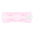 Creative Knitwear Michigan Wolverines Infant Girls Pink Solid Hair Knot Headband Embroidered Logo - Size Newborn - 4T